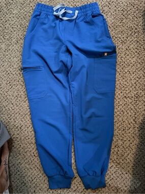Figs Royal Blue Women's Cargo Jogger Pants